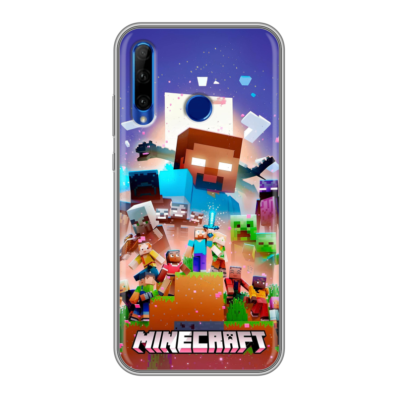 Силиконовый чехол на Huawei Honor 10i с принтом Майнкрафт Minecraft Силиконовый чехол на Huawei Honor 10i с принтом Майнкрафт Minecraft