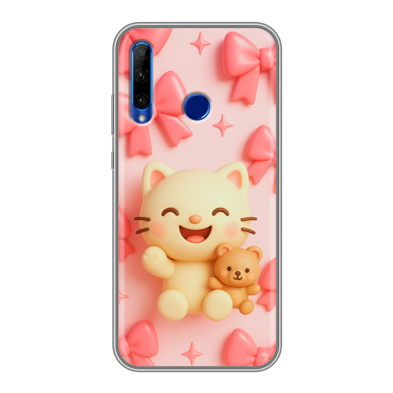 Силиконовый противоударный чехол на Huawei Honor 10i с принтом для девочек Силиконовый противоударный чехол на Huawei Honor 10i с принтом для девочек