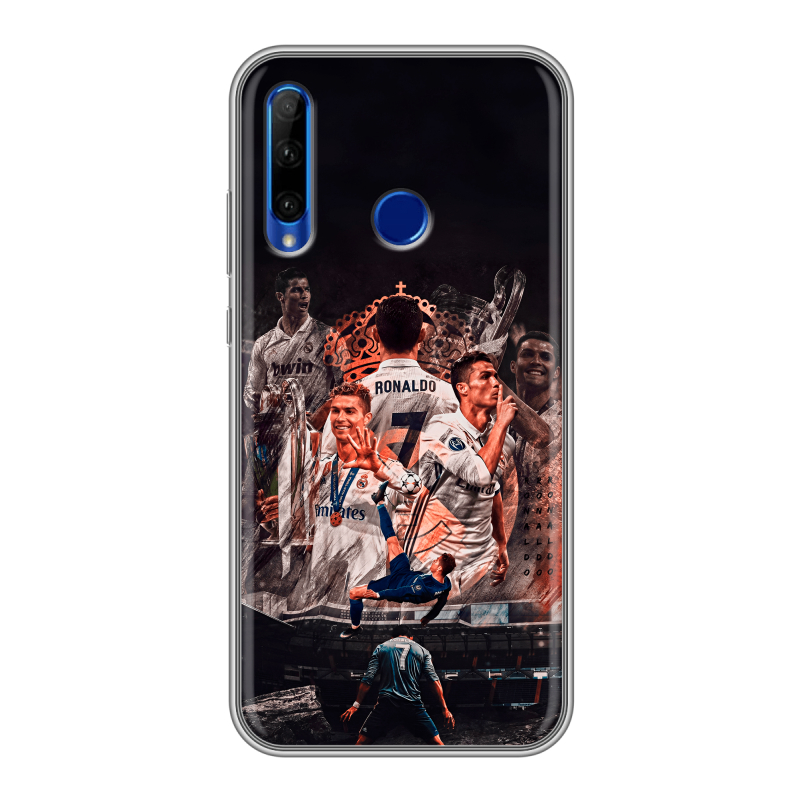 Силиконовый чехол на Huawei Honor 10i с принтом Реал Роналдо Real Ronaldo Силиконовый чехол на Huawei Honor 10i с принтом Реал Роналдо Real Ronaldo