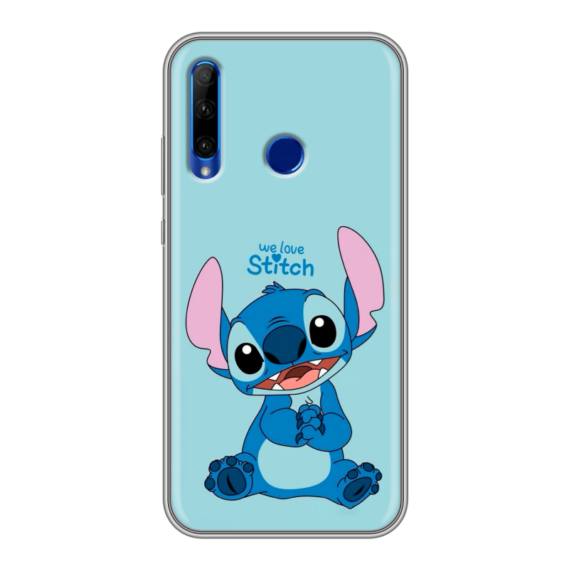 Силиконовый чехол на Huawei Honor 10i с принтом Лило и Стич Силиконовый чехол на Huawei Honor 10i с принтом Лило и Стич