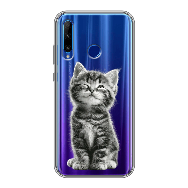 Силиконовый чехол на Huawei Honor 10i с принтом Котенок Силиконовый чехол на Huawei Honor 10i с принтом Котенок