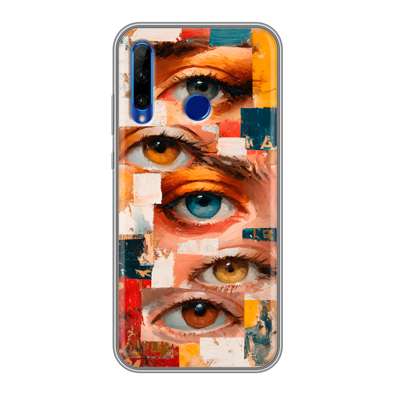 Силиконовый чехол на Huawei Honor 10i с принтом Модный принт Силиконовый чехол на Huawei Honor 10i с принтом Модный принт