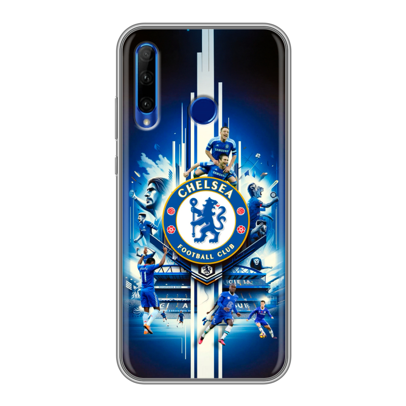 Силиконовый чехол на Huawei Honor 10i с принтом Chelsea Челси Силиконовый чехол на Huawei Honor 10i с принтом Chelsea Челси