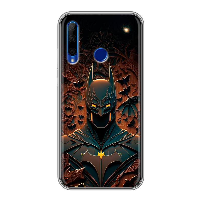 Силиконовый чехол на Huawei Honor 10i с принтом Batman Бэтмен Силиконовый чехол на Huawei Honor 10i с принтом Batman Бэтмен