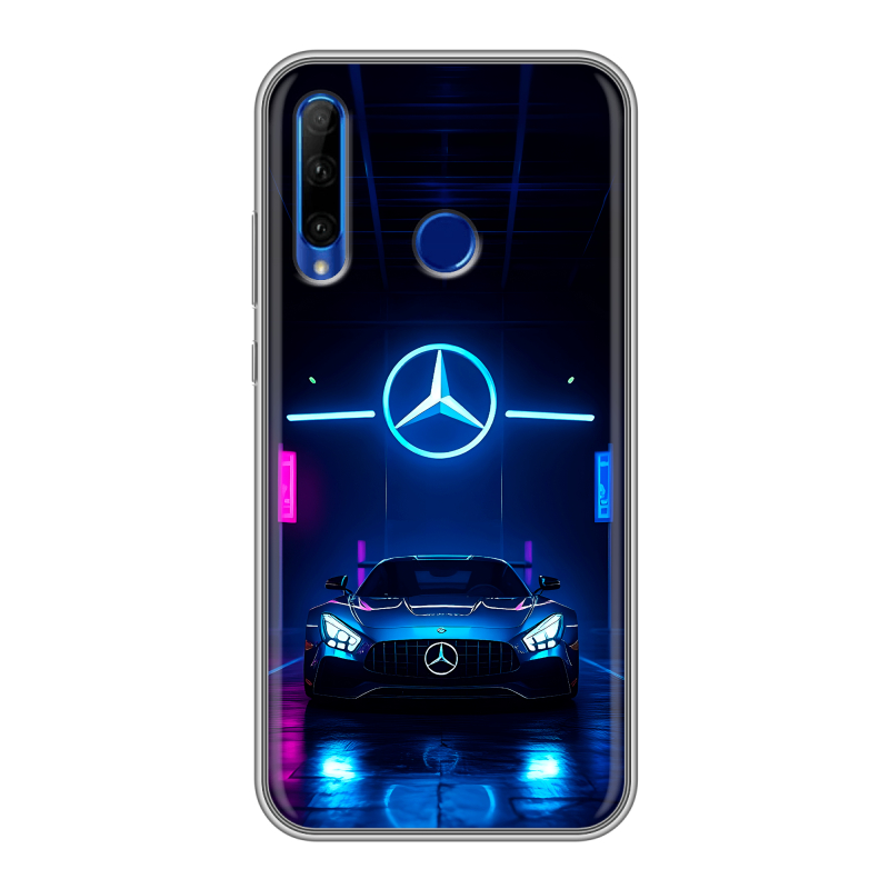 Силиконовый чехол на Huawei Honor 10i с принтом Mercedes Мерседес Силиконовый чехол на Huawei Honor 10i с принтом Mercedes Мерседес