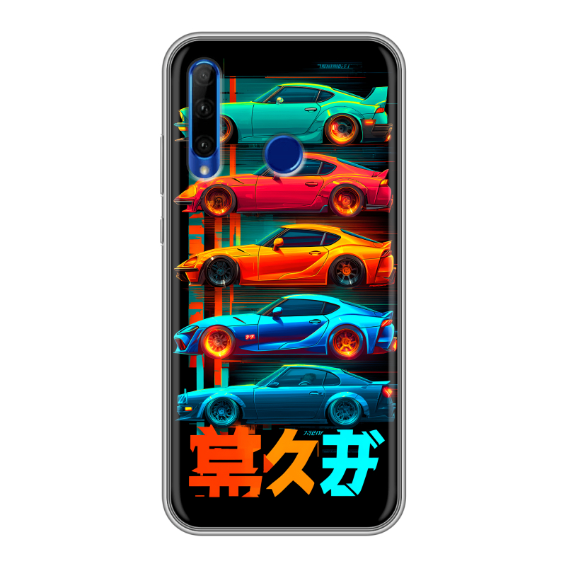 Силиконовый чехол на Huawei Honor 10i с принтом машины тачки Силиконовый чехол на Huawei Honor 10i с принтом машины тачки