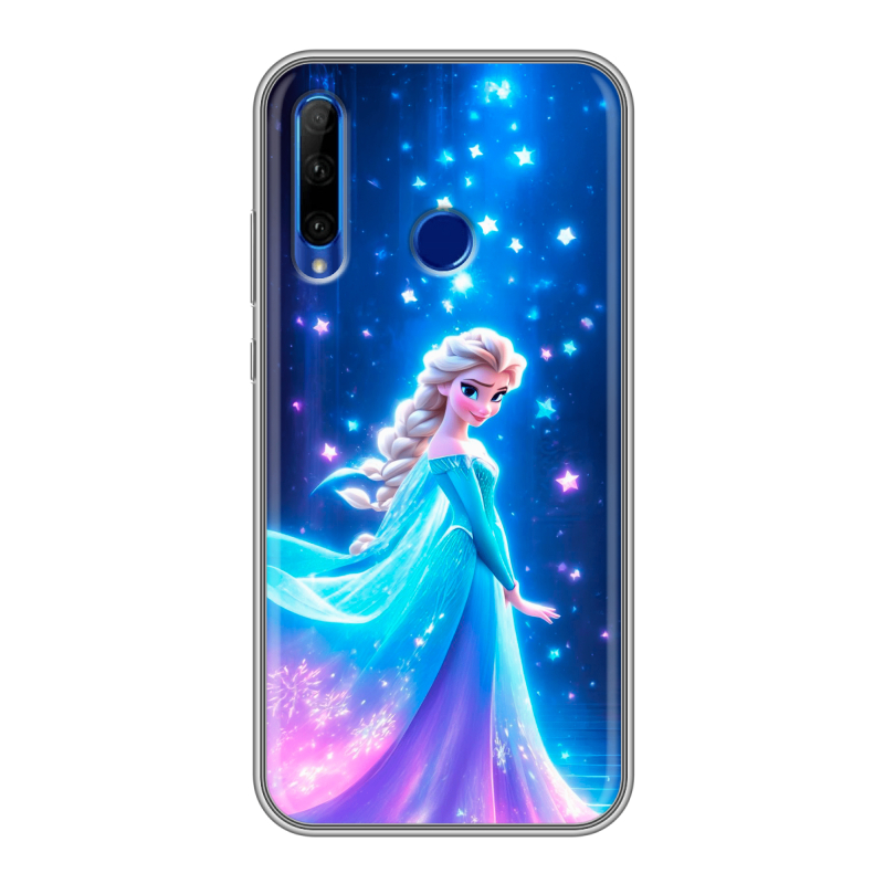 Силиконовый противоударный чехол на Huawei Honor 10i с принтом Холодное сердце Frozen Силиконовый противоударный чехол на Huawei Honor 10i с принтом Холодное сердце Frozen