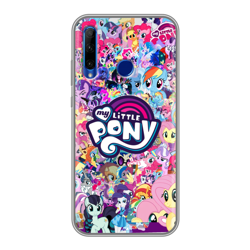 Силиконовый противоударный чехол на Huawei Honor 10i с принтом My little pony Дружба чудо Силиконовый противоударный чехол на Huawei Honor 10i с принтом My little pony Дружба чудо