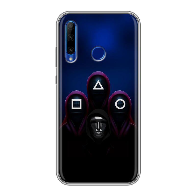 Силиконовый чехол на Huawei Honor 10i с принтом Игра Кальмара Силиконовый чехол на Huawei Honor 10i с принтом Игра Кальмара
