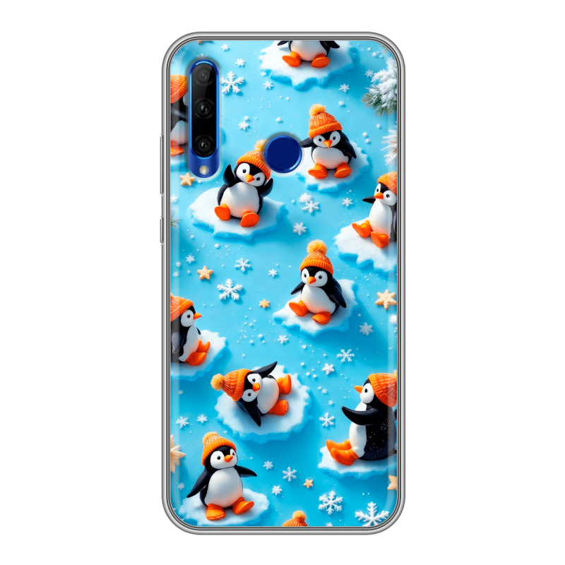 Силиконовый чехол на Huawei Honor 10i с принтом Новый год Силиконовый чехол на Huawei Honor 10i с принтом Новый год