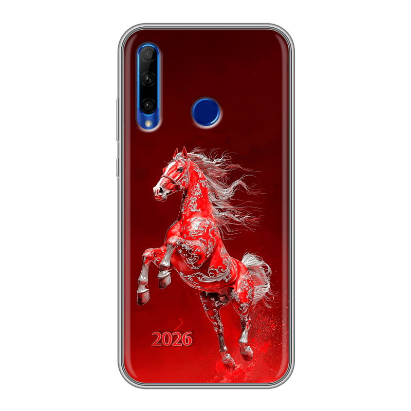 Силиконовый чехол на Huawei Honor 10i с принтом Новый год Силиконовый чехол на Huawei Honor 10i с принтом Новый год