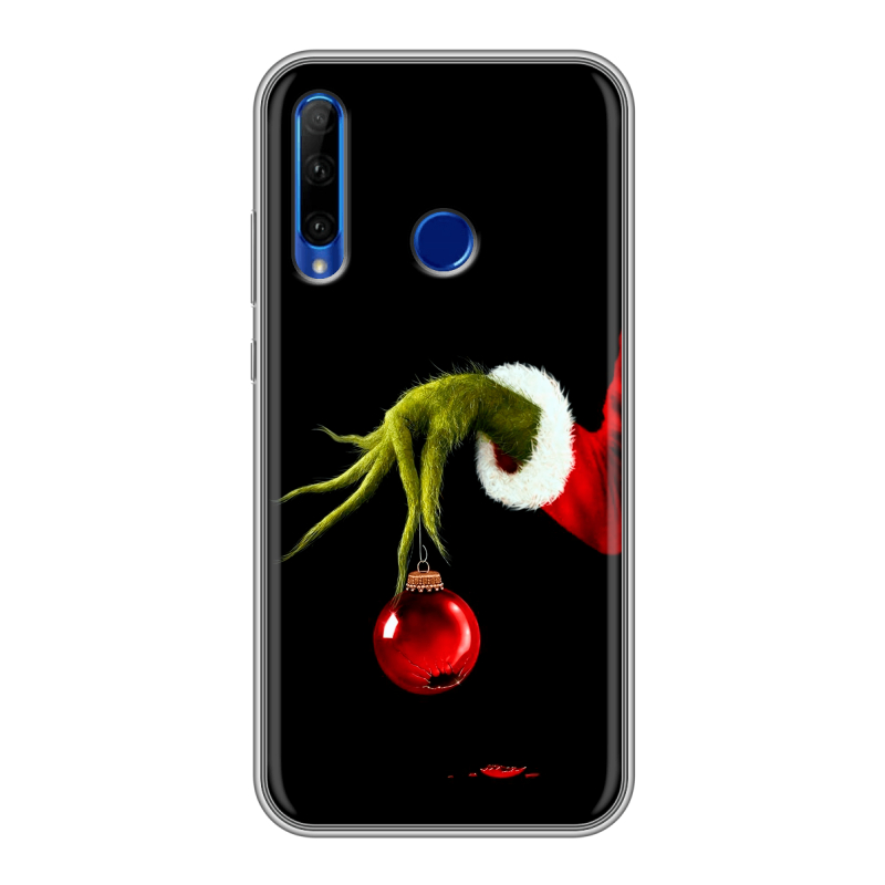 Силиконовый чехол на Huawei Honor 10i с принтом Новый год Гринч Силиконовый чехол на Huawei Honor 10i с принтом Новый год Гринч