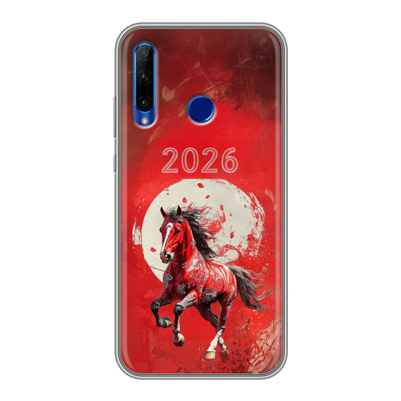 Силиконовый чехол на Huawei Honor 10i с принтом Новый год Силиконовый чехол на Huawei Honor 10i с принтом Новый год