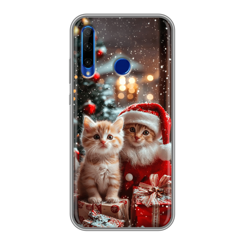 Силиконовый противоударный чехол на Huawei Honor 10i с принтом Новый год Силиконовый противоударный чехол на Huawei Honor 10i с принтом Новый год