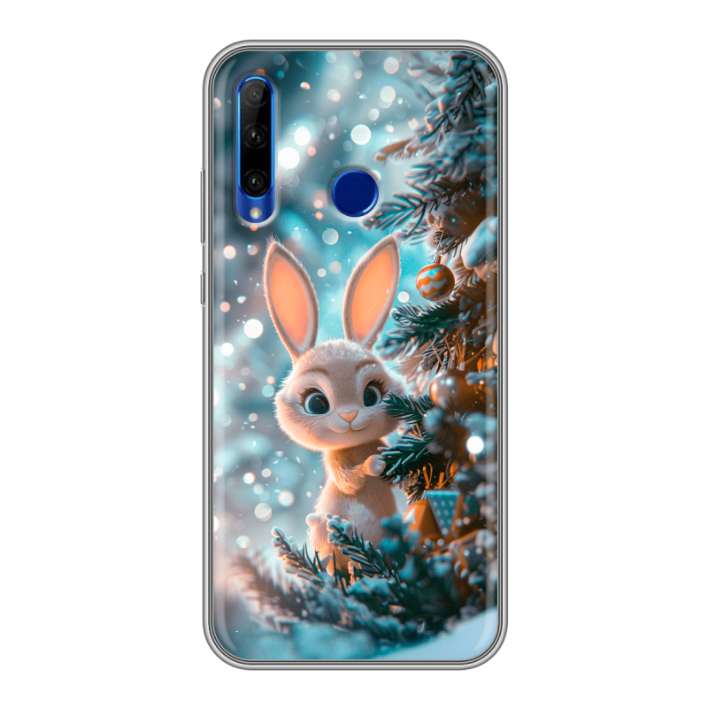 Силиконовый противоударный чехол на Huawei Honor 10i с принтом Новый год Силиконовый противоударный чехол на Huawei Honor 10i с принтом Новый год