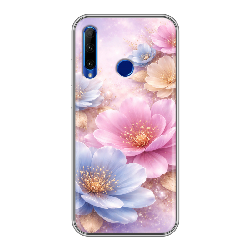 Силиконовый противоударный чехол на Huawei Honor 10i с принтом женский Силиконовый противоударный чехол на Huawei Honor 10i с принтом женский