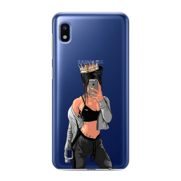 Силиконовый противоударный чехол на Samsung Galaxy A10 с принтом Женские принты Силиконовый противоударный чехол на Samsung Galaxy A10 с принтом Женские принты