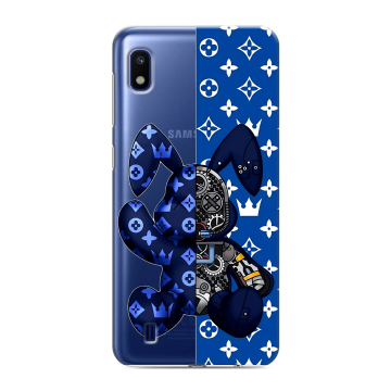 Силиконовый противоударный чехол на Samsung Galaxy A10 с принтом Луи робот