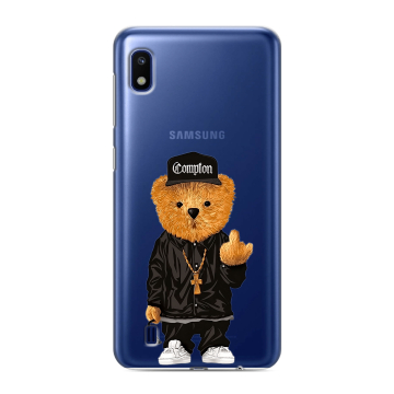 Силиконовый противоударный чехол на Samsung Galaxy A10 с принтом Плюшевый медведь