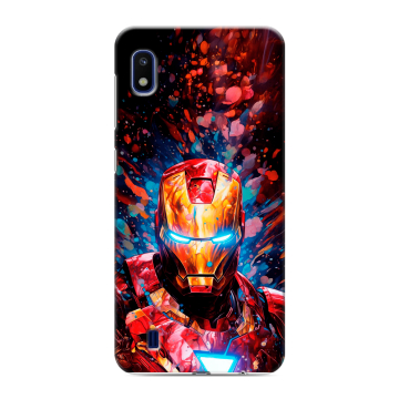 Силиконовый противоударный чехол на Samsung Galaxy A10 с принтом Железный человек Ironman Силиконовый противоударный чехол на Samsung Galaxy A10 с принтом Железный человек Ironman