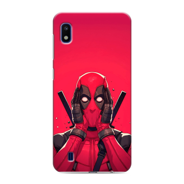 Силиконовый противоударный чехол на Samsung Galaxy A10 с принтом Дедпул Deadpool