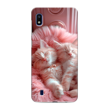 Силиконовый противоударный чехол на Samsung Galaxy A10 с принтом котята котики Силиконовый противоударный чехол на Samsung Galaxy A10 с принтом котята котики