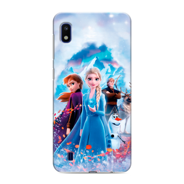 Силиконовый противоударный чехол на Samsung Galaxy A10 с принтом Холодное сердце Frozen