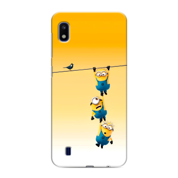 Силиконовый противоударный чехол на Samsung Galaxy A10 с принтом Миньоны Силиконовый противоударный чехол на Samsung Galaxy A10 с принтом Миньоны