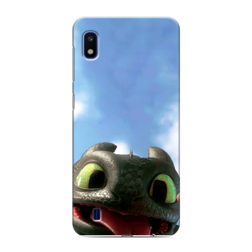 Силиконовый противоударный чехол на Samsung Galaxy A10 с принтом Как приручить дракона Силиконовый противоударный чехол на Samsung Galaxy A10 с принтом Как приручить дракона