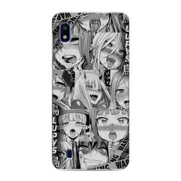 Силиконовый противоударный чехол на Samsung Galaxy A10 с принтом Ahegao Ахегао Аниме Силиконовый противоударный чехол на Samsung Galaxy A10 с принтом Ahegao Ахегао Аниме