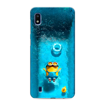 Силиконовый противоударный чехол на Samsung Galaxy A10 с принтом Миньоны Силиконовый противоударный чехол на Samsung Galaxy A10 с принтом Миньоны