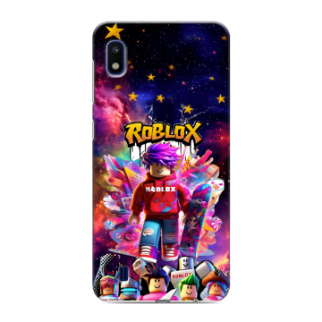 Силиконовый противоударный чехол на Samsung Galaxy A10 с принтом Roblox Роблокс Силиконовый противоударный чехол на Samsung Galaxy A10 с принтом Roblox Роблокс