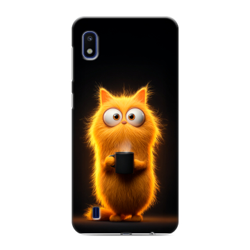 Силиконовый противоударный чехол на Samsung Galaxy A10 с принтом Смешной кот Силиконовый противоударный чехол на Samsung Galaxy A10 с принтом Смешной кот