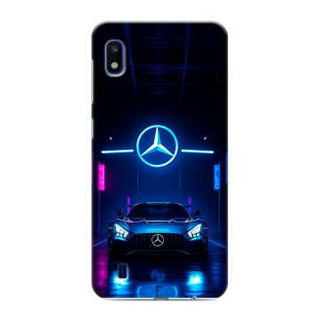 Силиконовый противоударный чехол на Samsung Galaxy A10 с принтом Mercedes Мерседес Силиконовый противоударный чехол на Samsung Galaxy A10 с принтом Mercedes Мерседес