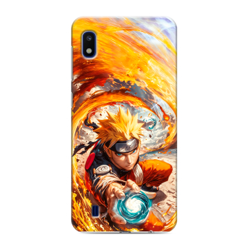 Силиконовый противоударный чехол на Samsung Galaxy A10 с принтом Аниме Наруто Naruto