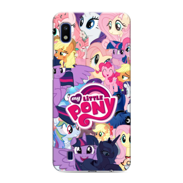 Силиконовый противоударный чехол на Samsung Galaxy A10 с принтом My little pony Дружба чудо Силиконовый противоударный чехол на Samsung Galaxy A10 с принтом My little pony Дружба чудо