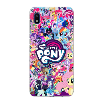 Силиконовый противоударный чехол на Samsung Galaxy A10 с принтом My little pony Дружба чудо