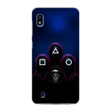 Силиконовый противоударный чехол на Samsung Galaxy A10 с принтом Игра Кальмара Силиконовый противоударный чехол на Samsung Galaxy A10 с принтом Игра Кальмара