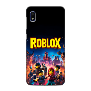 Силиконовый противоударный чехол на Samsung Galaxy A10 с принтом Roblox Роблокс Силиконовый противоударный чехол на Samsung Galaxy A10 с принтом Roblox Роблокс