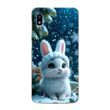 Силиконовый противоударный чехол на Samsung Galaxy A10 с принтом Новый год Силиконовый противоударный чехол на Samsung Galaxy A10 с принтом Новый год