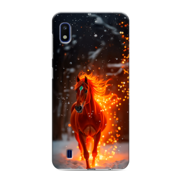 Силиконовый противоударный чехол на Samsung Galaxy A10 с принтом Новый год Силиконовый противоударный чехол на Samsung Galaxy A10 с принтом Новый год