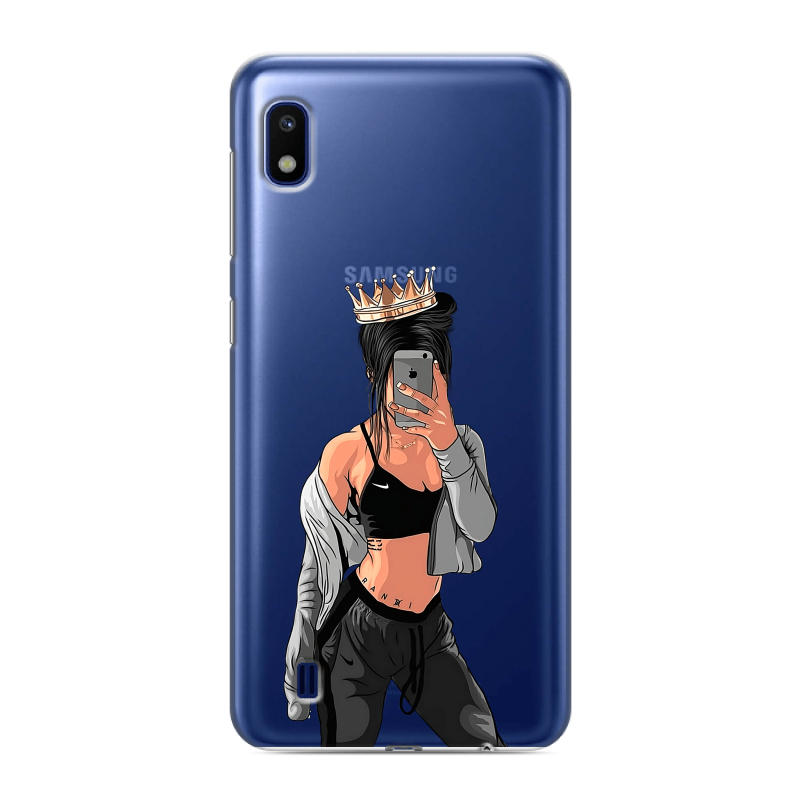 Силиконовый противоударный чехол на Samsung Galaxy A10 с принтом Женские принты Силиконовый противоударный чехол на Samsung Galaxy A10 с принтом Женские принты