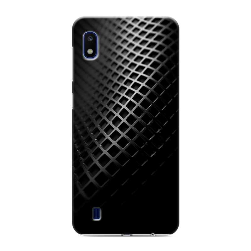 Силиконовый противоударный чехол на Samsung Galaxy A10 с принтом Текстура металла Силиконовый противоударный чехол на Samsung Galaxy A10 с принтом Текстура металла