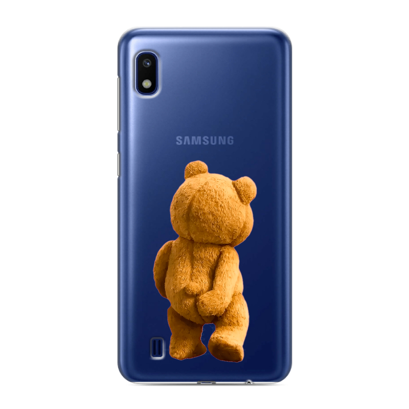 Силиконовый противоударный чехол на Samsung Galaxy A10 с принтом Медведь Силиконовый противоударный чехол на Samsung Galaxy A10 с принтом Медведь