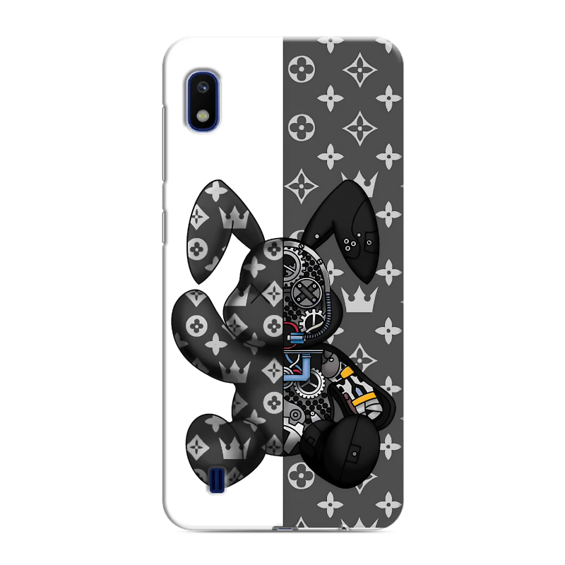 Силиконовый противоударный чехол на Samsung Galaxy A10 с принтом Луи робот Силиконовый противоударный чехол на Samsung Galaxy A10 с принтом Луи робот
