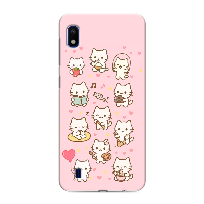 Силиконовый противоударный чехол на Samsung Galaxy A10 с принтом Hello Kitty Хелоу Кити Силиконовый противоударный чехол на Samsung Galaxy A10 с принтом Hello Kitty Хелоу Кити