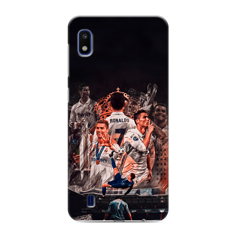 Силиконовый противоударный чехол на Samsung Galaxy A10 с принтом Реал Роналдо Real Ronaldo Силиконовый противоударный чехол на Samsung Galaxy A10 с принтом Реал Роналдо Real Ronaldo