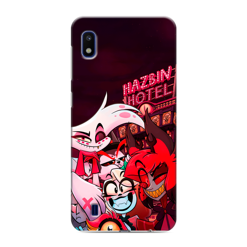 Силиконовый противоударный чехол на Samsung Galaxy A10 с принтом Hazbin Hotel Отель Хазбин Силиконовый противоударный чехол на Samsung Galaxy A10 с принтом Hazbin Hotel Отель Хазбин