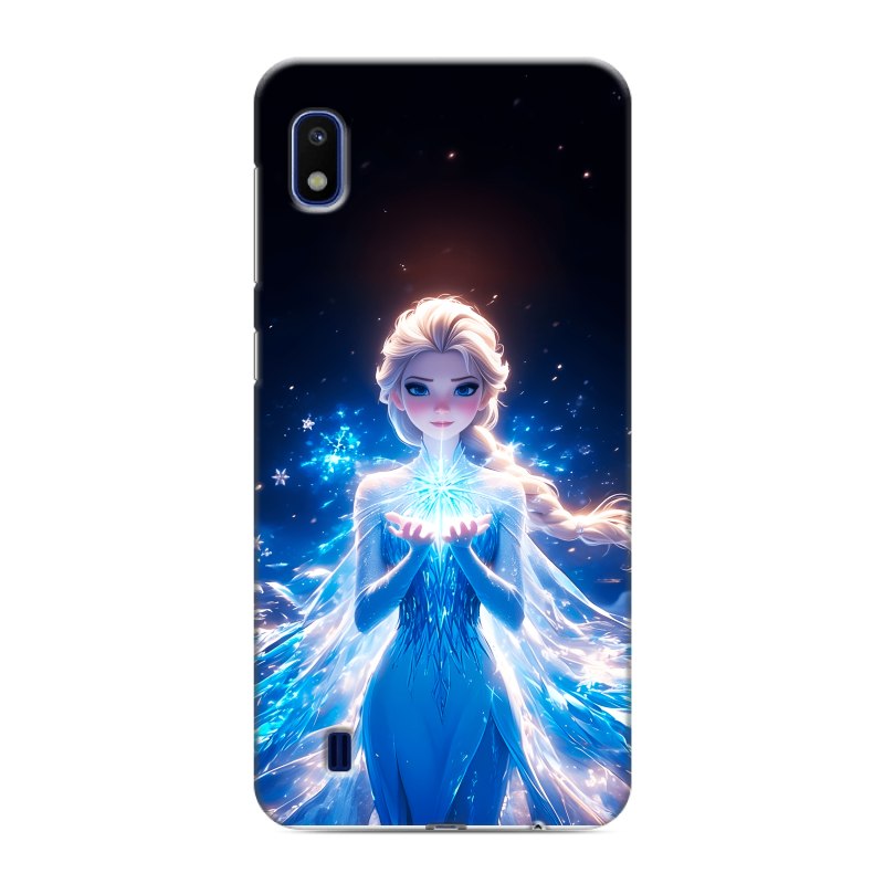 Силиконовый противоударный чехол на Samsung Galaxy A10 с принтом Холодное сердце Frozen Силиконовый противоударный чехол на Samsung Galaxy A10 с принтом Холодное сердце Frozen