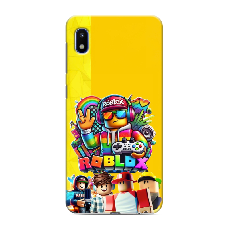 Силиконовый противоударный чехол на Samsung Galaxy A10 с принтом Roblox Роблокс Силиконовый противоударный чехол на Samsung Galaxy A10 с принтом Roblox Роблокс